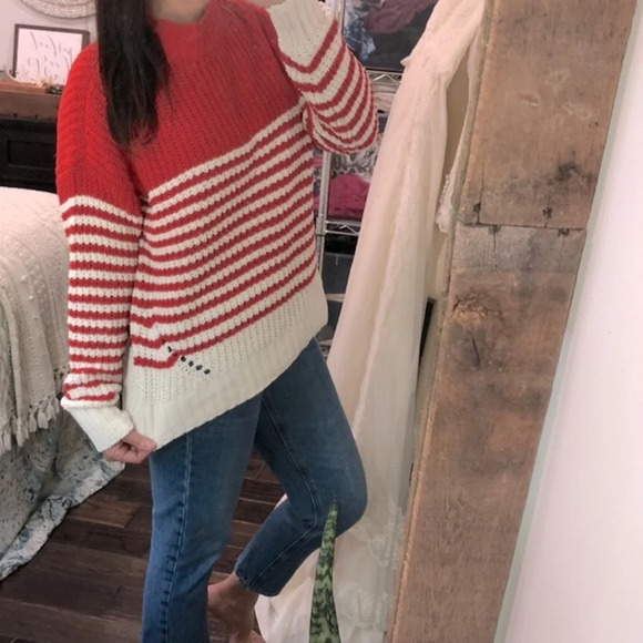 Wonderly red knit sweater size large - Picture 3 of 6